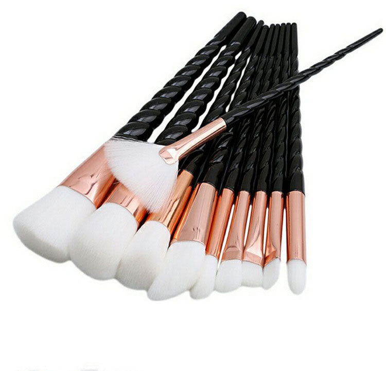 10pc Unicorn Maekup Brushes