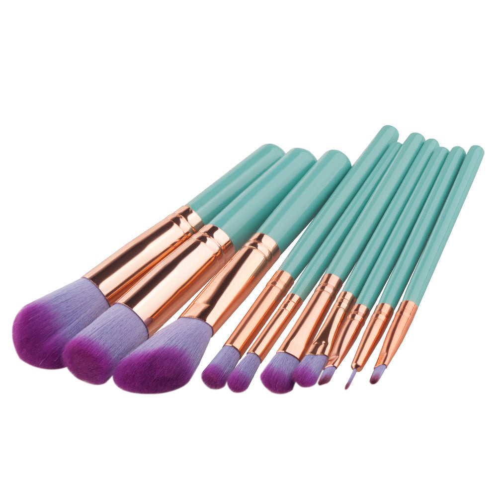 10pc Wood Brush Set