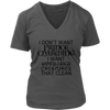 Cleaning Woodland Creatures Ladies V-Neck Shirt