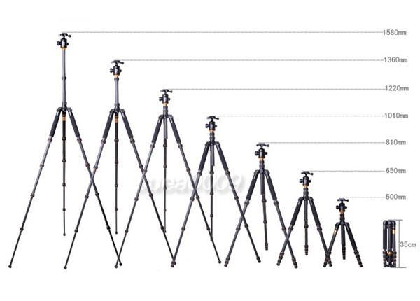 Professional Carbon Fiber Tripod/Monopod - Max Loading 15Kg
