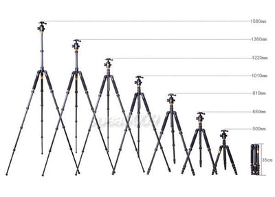 Professional Carbon Fiber Tripod/Monopod - Max Loading 15Kg