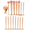 16PC Gold Mermaid Makeup Brush Set