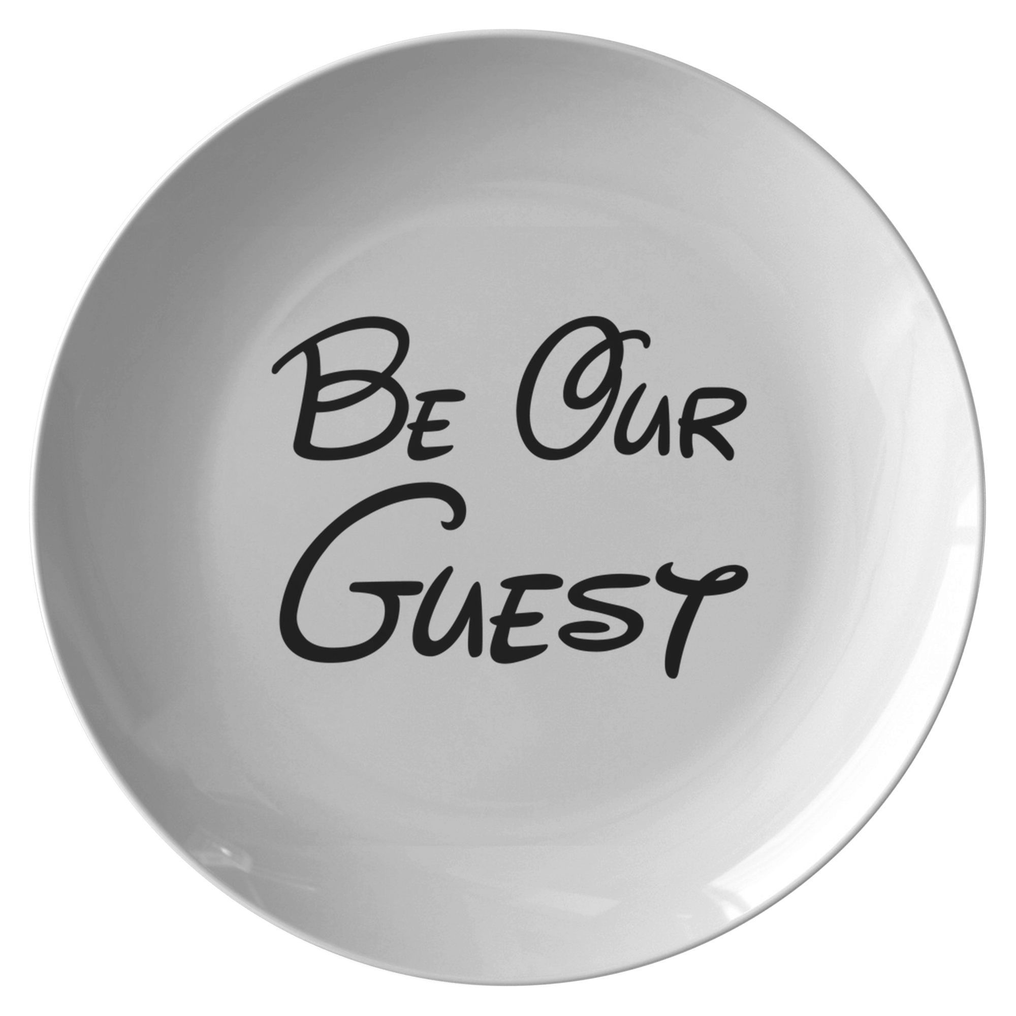 Be Our Guest Disney inspired Dinner Plate