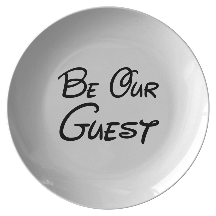 Be Our Guest Disney inspired Dinner Plate