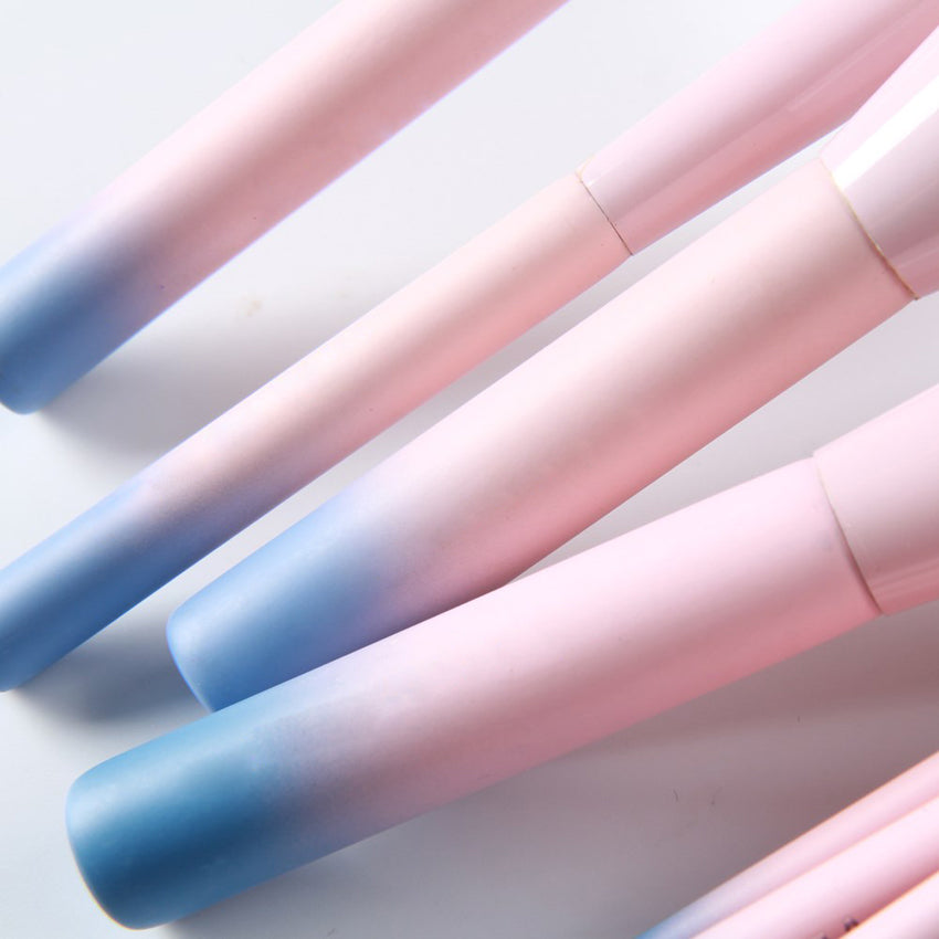 14pc Wood Makeup Brush Set