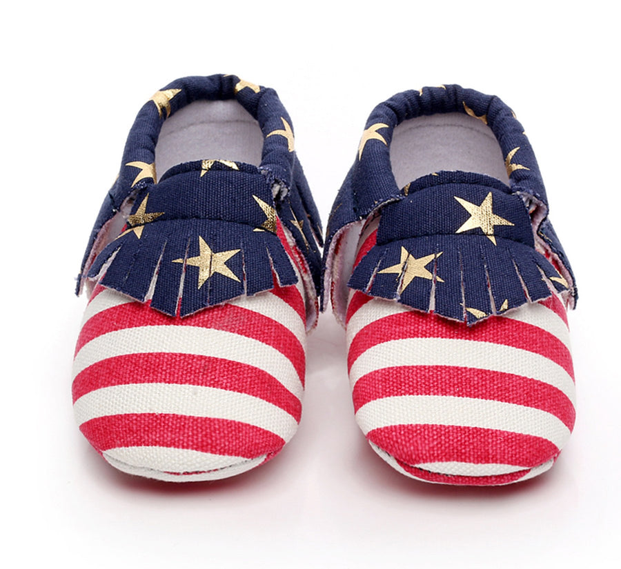 USA Pride Canvas Moccasins