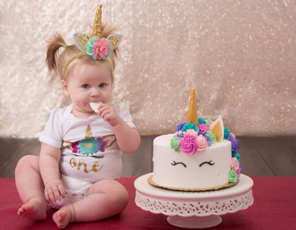 Unicorn Headband & Moccasin Set