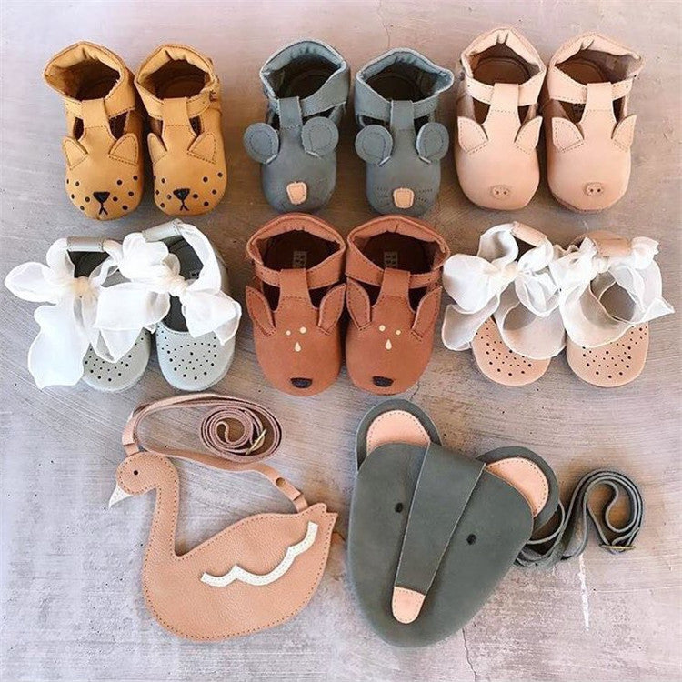Baby Animal Genuine Leather Sandals