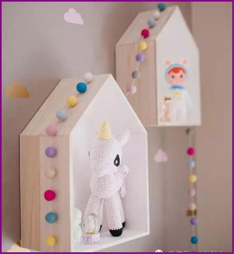 2pcs Nursery House Shelves