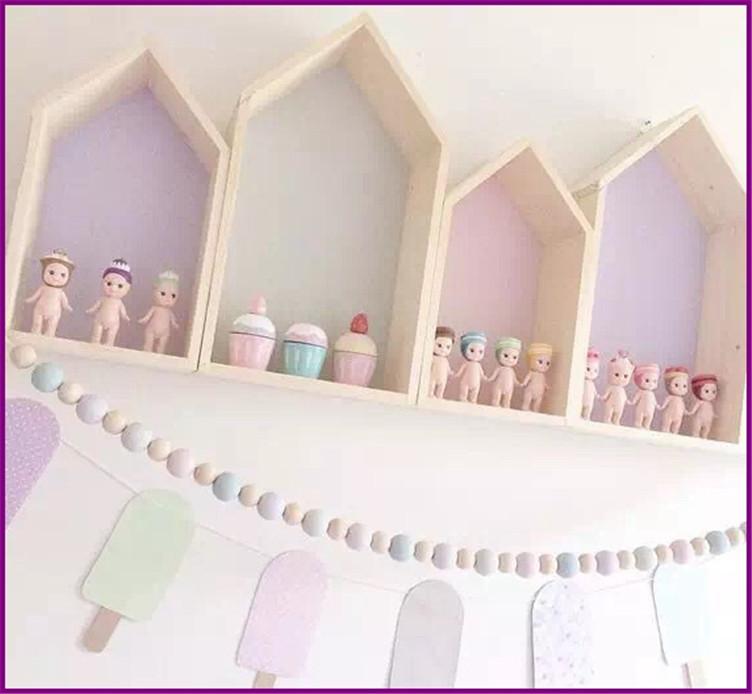 2pcs Nursery House Shelves