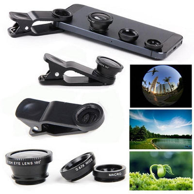 3 in 1 Smartphone Wide Angle/Macro/Fisheye Lens