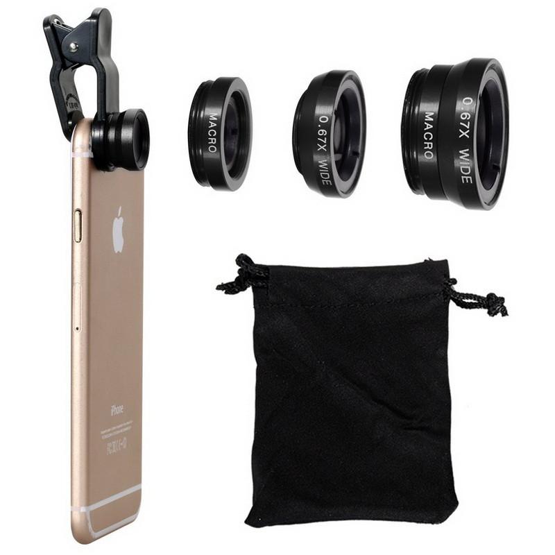 3 in 1 Smartphone Wide Angle/Macro/Fisheye Lens