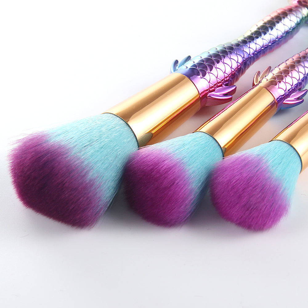 5/10pcs Fish Tail Makeup Brushes