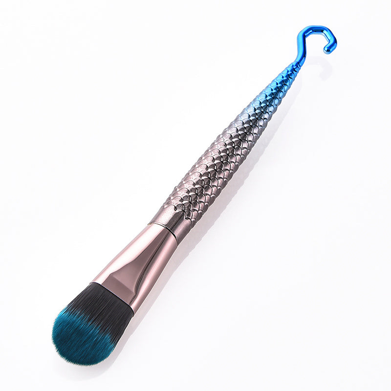 7 & 10pc Fish Hook Makeup Brush Set