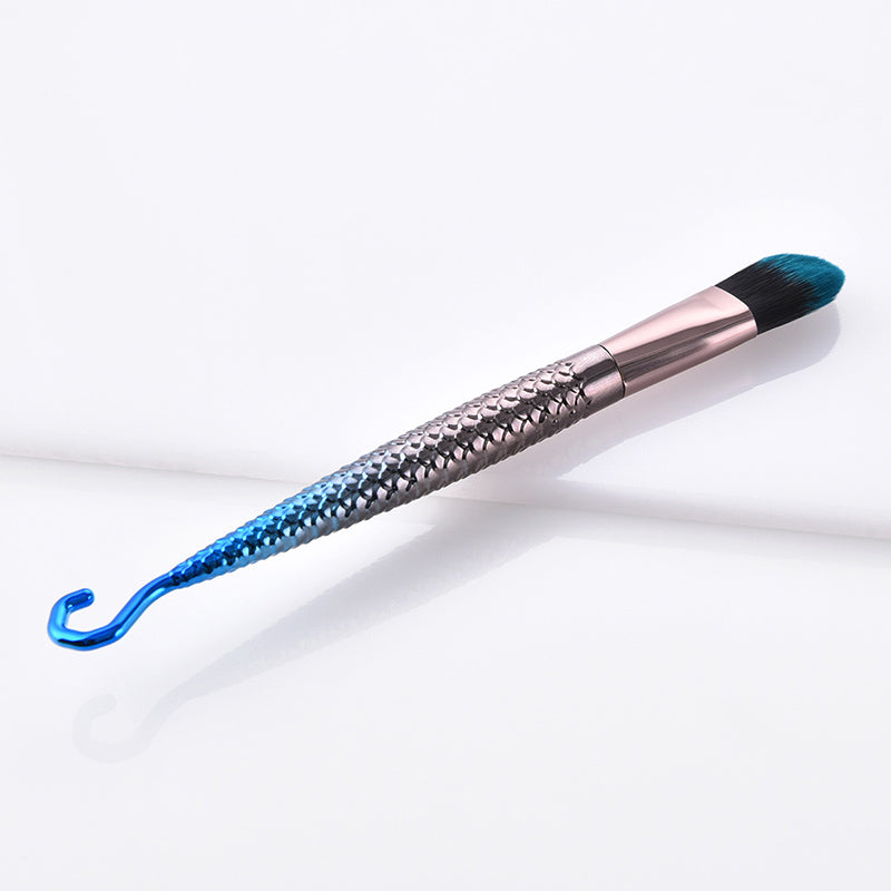 7 & 10pc Fish Hook Makeup Brush Set
