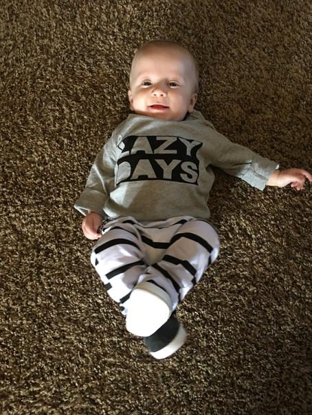 Baby 'Lazy Days' Shirt & Pant Set