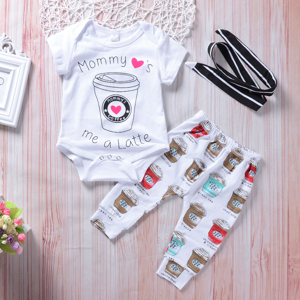 Mommy Loves Me A Latte Baby Outfit
