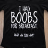 Funny Baby "Boobs For Breakfast" Onsie