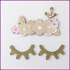 Cute Wood Eyelash Ornament