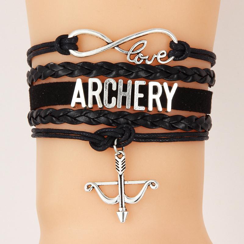 Handmade Braid Bow Archery Bracelet