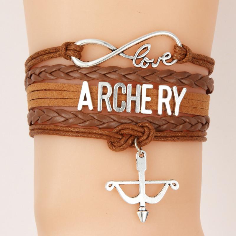 Handmade Braid Bow Archery Bracelet
