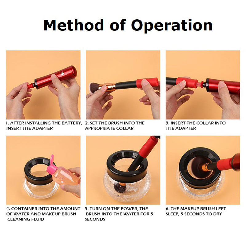 Electric Makeup Brush Cleaner & Dryer Set