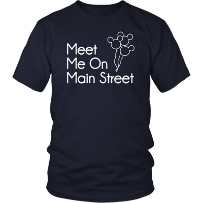 Meet Me On Main Street Ladies & Men's Tshirt