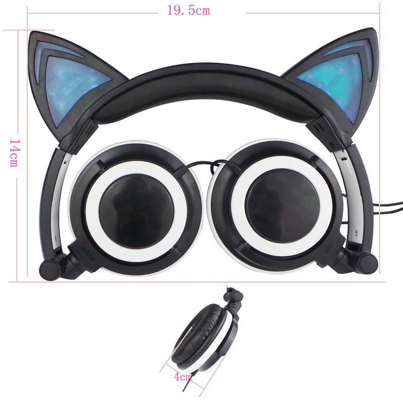 LED Cat Ear Headphones