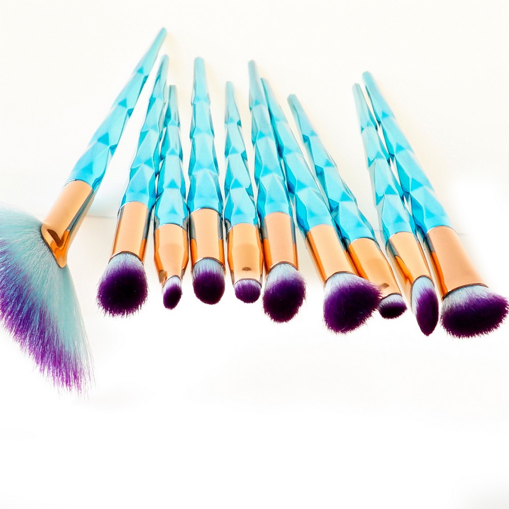 4 & 10 Pc Unicorn Brush Sets