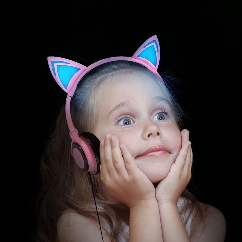 LED Cat Ear Headphones