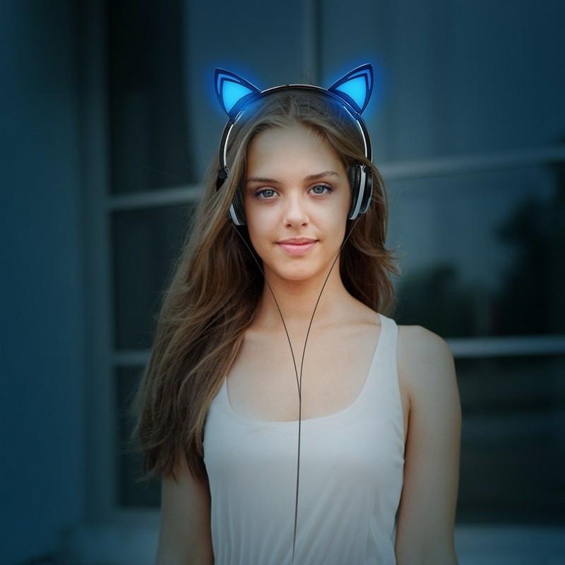 LED Cat Ear Headphones