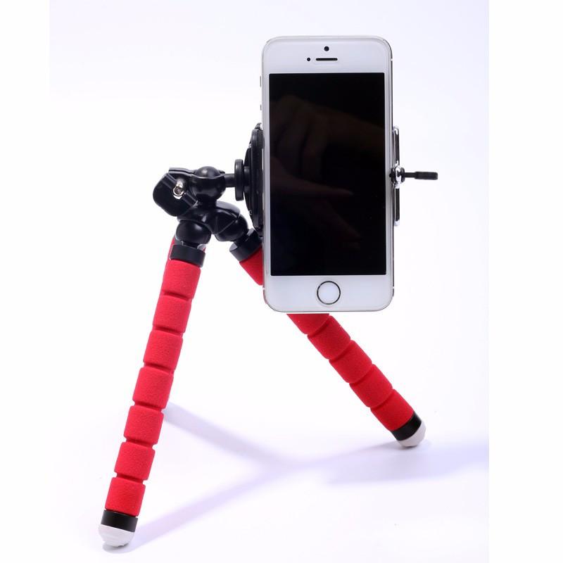 Mini Octopus Flexible Tripod With Holder For Phone Action Camera and Camcorder - 500g