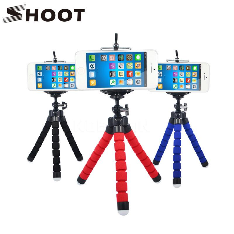 Mini Octopus Flexible Tripod With Holder For Phone Action Camera and Camcorder - 500g
