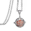 Round Essential Oil Flower Pendant With Glow-In-The-Dark Insert
