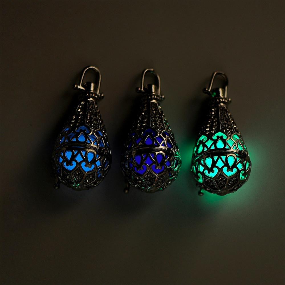 Gothic Style Glow-In-The-Dark Oil Pendant