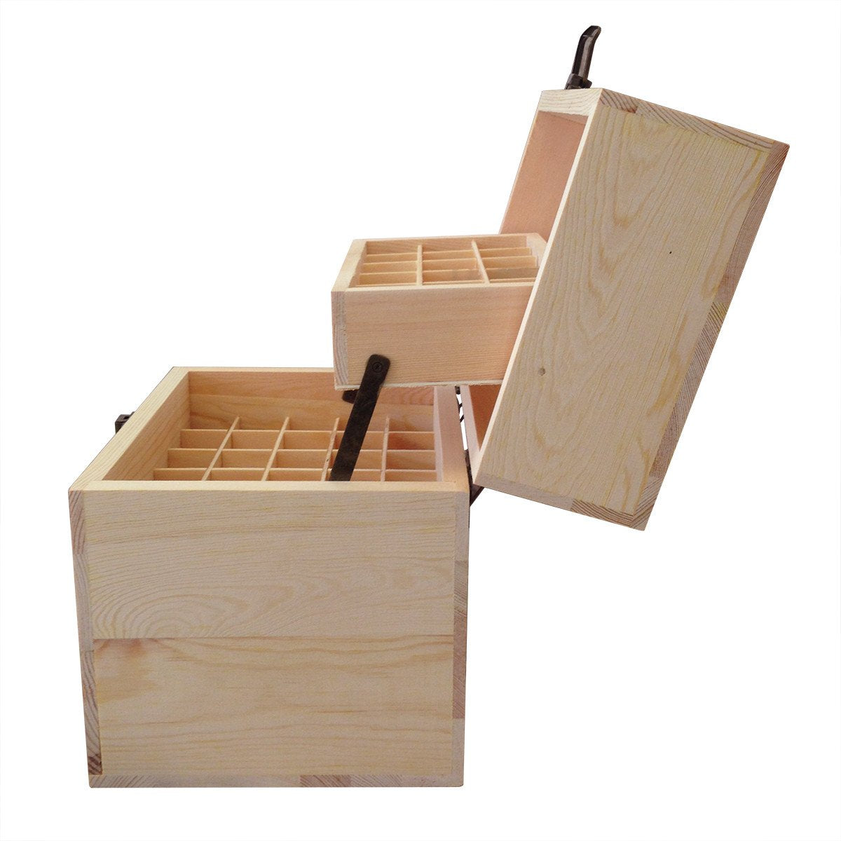 Natural Pine Wooden Essential Oil Holder (holds 54 oils)