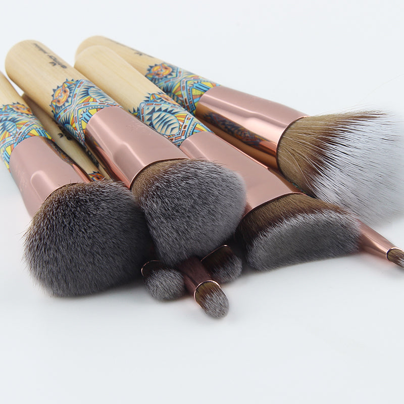 Ranmor 12pc Wood Makeup Brush Set