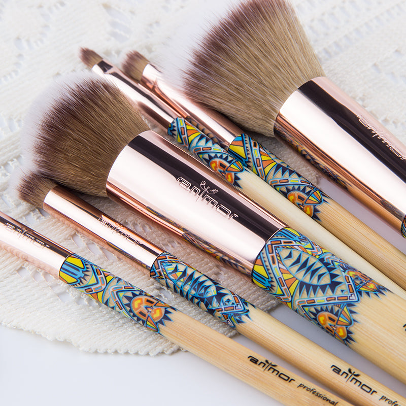 Ranmor 12pc Wood Makeup Brush Set