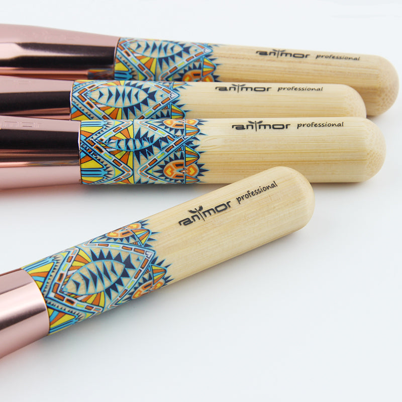 Ranmor 12pc Wood Makeup Brush Set