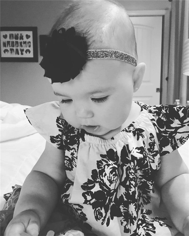 Black & White Floral Bodysuit