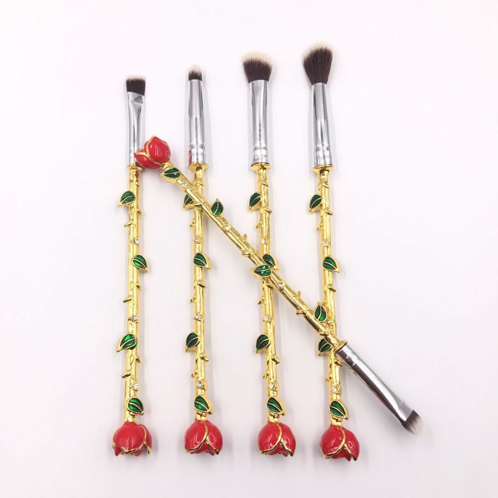 Rose 5pc Makeup Brush Set