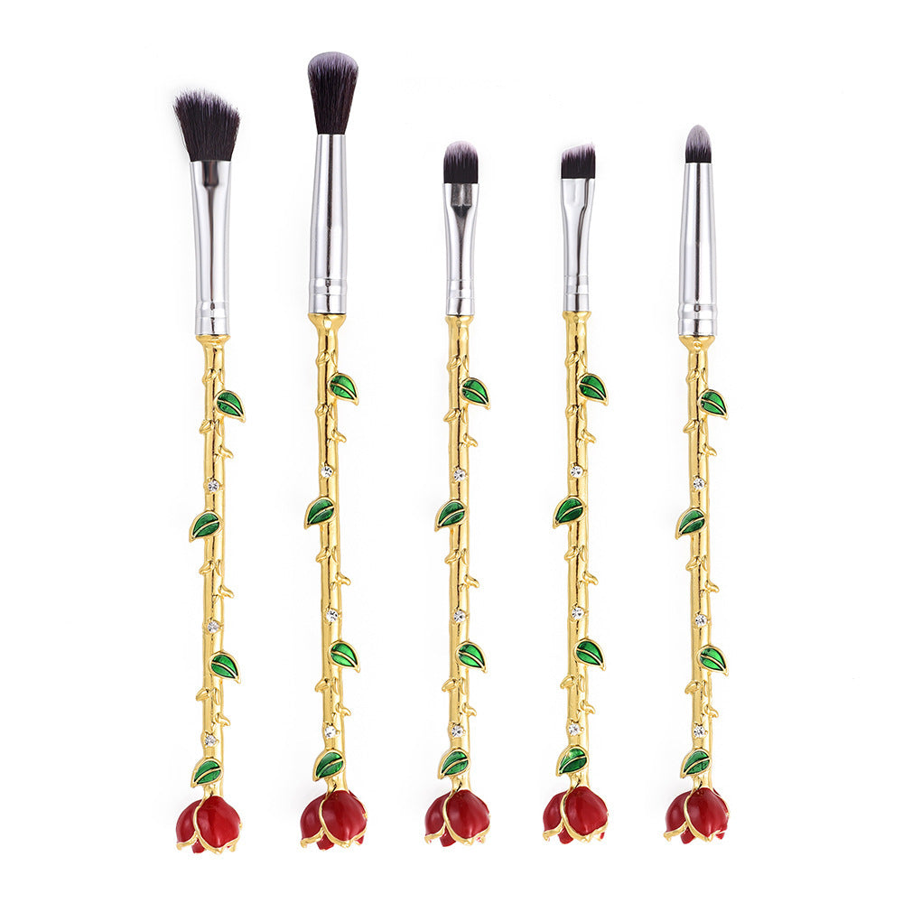Rose 5pc Makeup Brush Set
