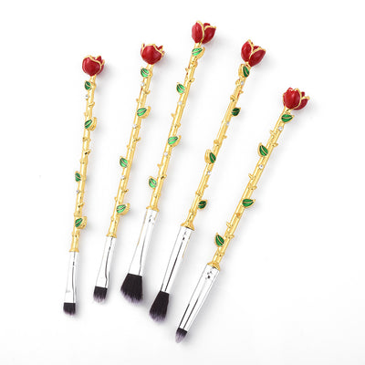 Rose 5pc Makeup Brush Set