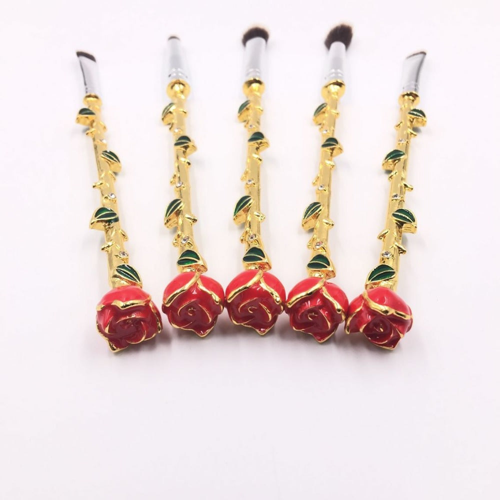 Rose 5pc Makeup Brush Set