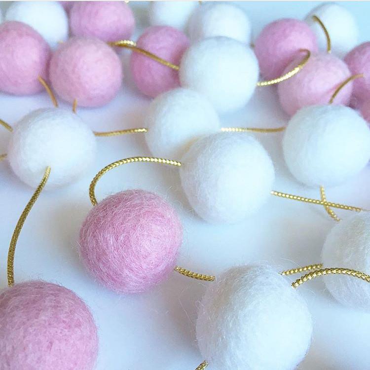Felt Ball Garland