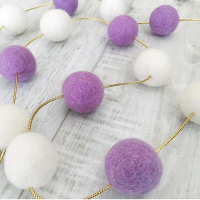 Felt Ball Garland