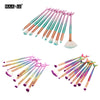 10pc Mermaid Makeup Brush Set