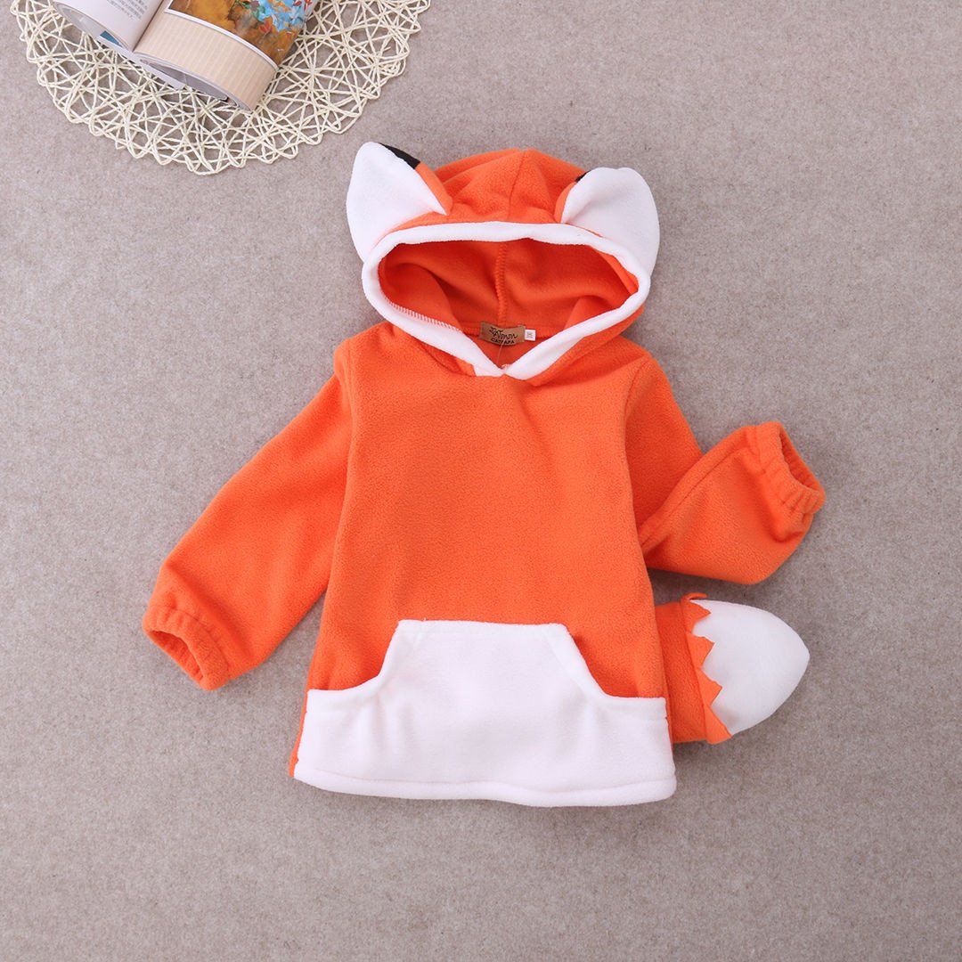 Warm Fox Coat With Tail