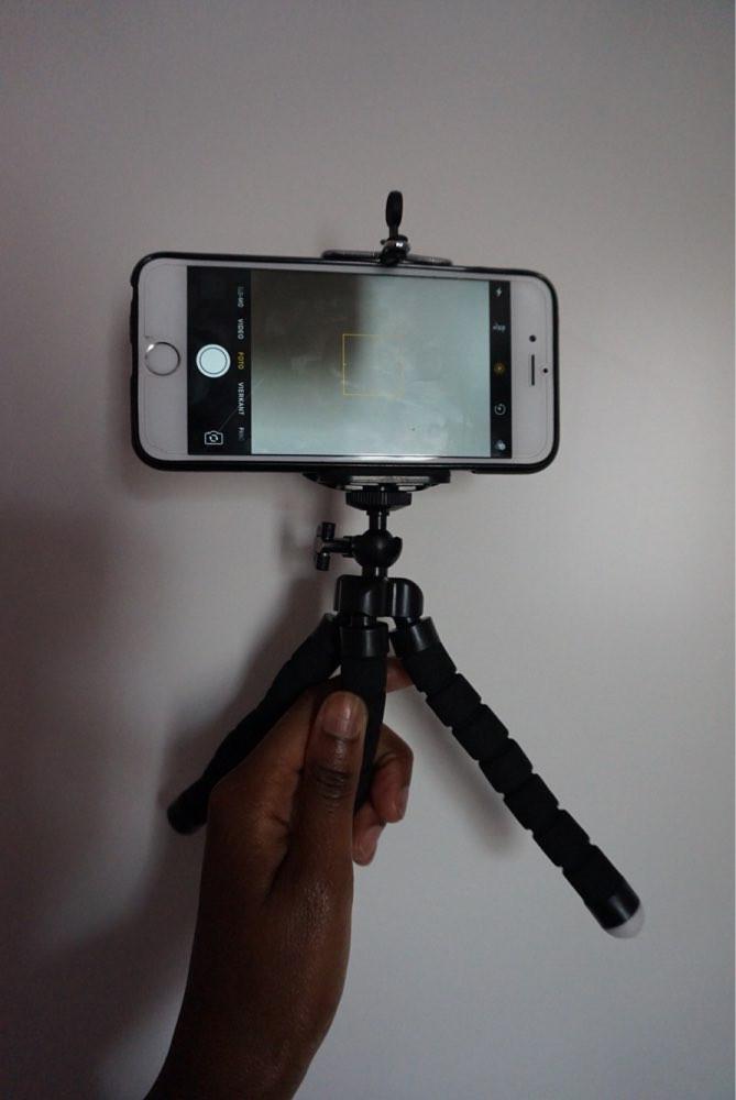 Mini Octopus Flexible Tripod With Holder For Phone Action Camera and Camcorder - 500g