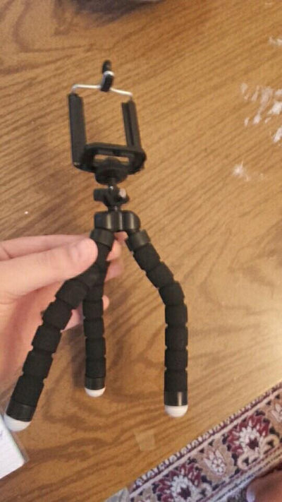 Mini Octopus Flexible Tripod With Holder For Phone Action Camera and Camcorder - 500g